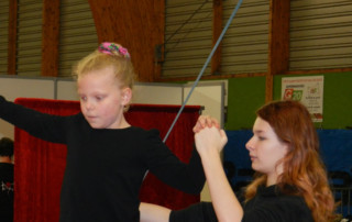 Animation cirque - Marché de Noël de Cesson-Sévigne 2014 - école de cirque En Piste - Cesson-Sévigné - Rennes Metropole