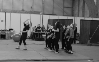 Animation cirque - Marché de Noël de Cesson-Sévigne 2014 - école de cirque En Piste - Cesson-Sévigné - Rennes Metropole