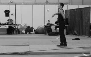 Animation cirque - Marché de Noël de Cesson-Sévigne 2014 - école de cirque En Piste - Cesson-Sévigné - Rennes Metropole